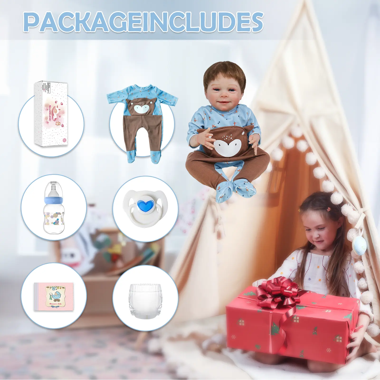 Wooroy New Released Doll Blue Outfit Boy Doll