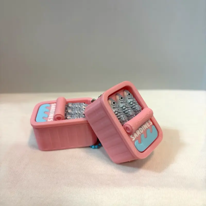 Sardine clickers 3d print keychain home decor