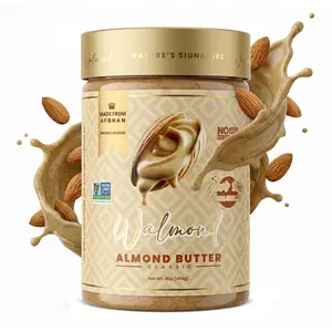Walmond Classic Almond Butter 16oz | Heirloom Afghan Almonds  | No Added Sugar | No Palm Oil | Non-GMO Verified | Halal  Certified | Keto Paleo Vegan Gluten Free Traditional