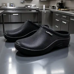 Unisex Waterproof EVA Work Shoes – Non-Slip Slip-On Chef Shoes, Lightweight Oil-Resistant Clogs for Kitchen & Outdoor Use Easy To Clean Dependable Footwear For Restaurant Staff Durable