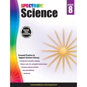 Spectrum 8th Grade Science Workbooks, Ages 13 to 14, Grade 8 Science, Natural, Earth, and Life Science, 8th Grade Science Book with Research Activities - 176 Pages (Volume 60) Workbook Edition