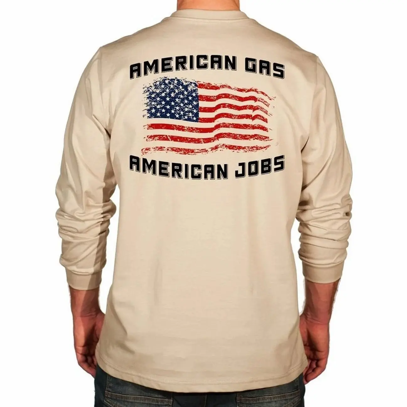 American Gas Graphic FR Shirt, Oilfield Inspired Flame Resistant Long Sleeve Work Shirt 472