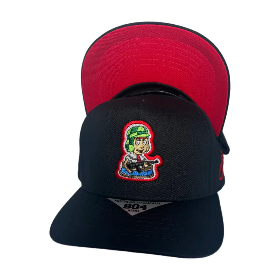 Justfitteds EL CHAVO DEL 8 Adjustable Cotton Flat Brim Snapback Hat - Premium Headwear, High-Quality Graphic, Stylish Adult Men's Accessory, Father's Day Gift, Adjustable Cap, Graphic Hats, Flat Brim Hat, Flexible Fit Hat