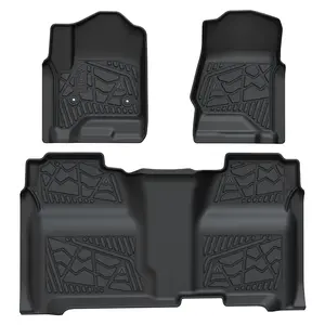 Fit for 2015-2019 Chevrolet Silverado 2500HD 3500HD Floor Mats, Fit Carpet Floor & Without 4*4 Shifter Only