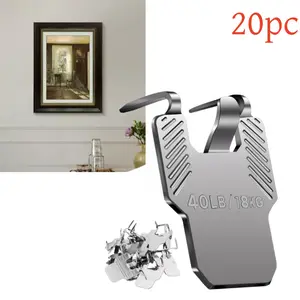 Picture Hanger Hook No Damage Picture Frame Hanging Hook Painting Hanger Hardware Kit for Room Office Decor