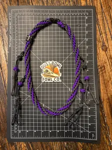 Shorty Round Braid - Purple x Black Diamond