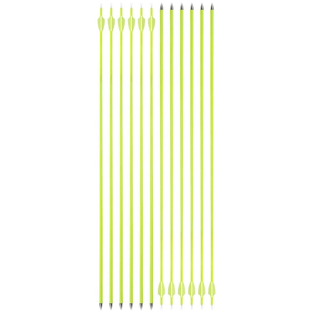 12pcs mixed carbon arrow 1500sp 1.75 inch arrow feather with arrow id4.2mm outdoor sporting goods od6.0mm professional beginners are suitable for daily archery practice competition archery accessories