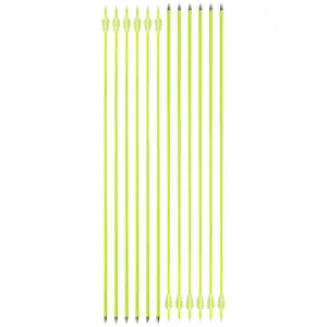 12pcs mixed carbon arrow 1500sp 1.75 inch arrow feather with arrow id4.2mm outdoor sporting goods od6.0mm professional beginners are suitable for daily archery practice competition archery accessories