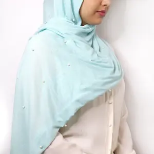 Pearl Jersey Hijab - Ocean