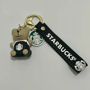 Bearista Keychain - Cute Bear Design - Black Color