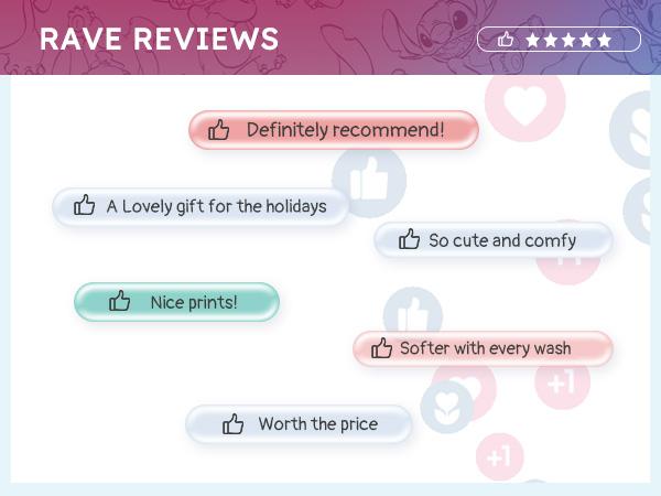 PatPat Disney Mickey & Stitch Family Matching  Hoodies Snow Pattern Long Sleeve Pullover Sweatshirts for Holiday Season Easter