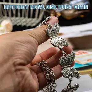 1 Count Boho Butterfly Waist Chain, Adjustable Fit for Festival and Party Outfits