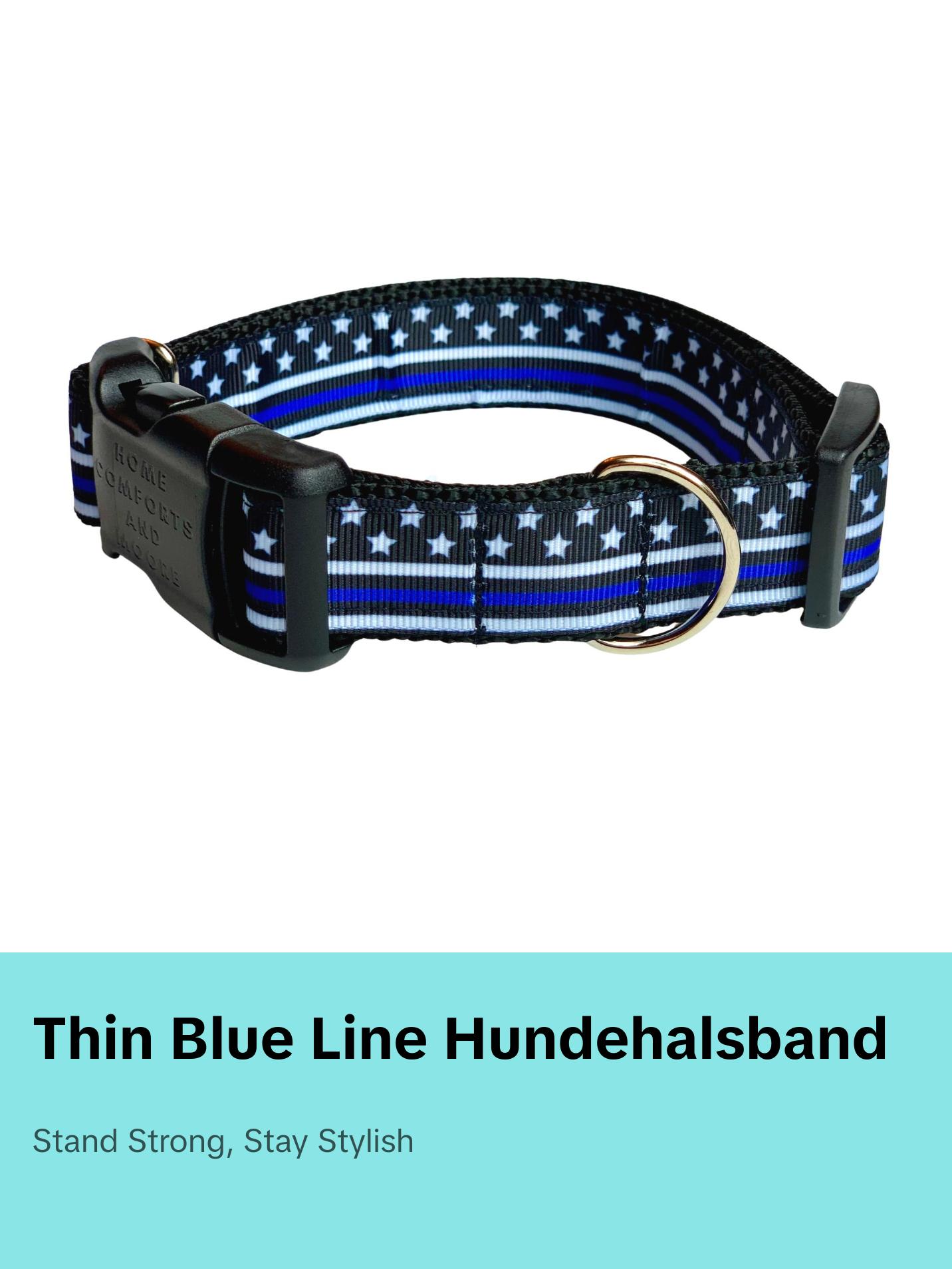 Thin Blue Line Dog Collar