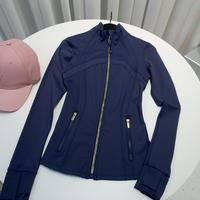 Navy Blue Gold Zipper 098 Jacket