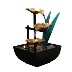 Tabletop Fountain Ornaments humidifier Home Gardening Decoration Rockery Water Fountain Crafts Gifts Desktop Decoration Creative Decorations Christmas gifts