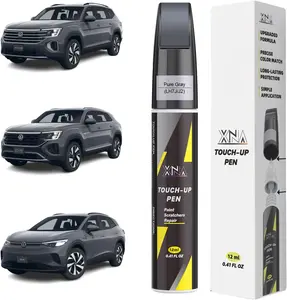 Pure Gray(LH7J/J2) for Volkswagen Touch Up Paint, Car Scratch Remover for Nicks and Chips Repair, 2-In-1 Quick & Easy Fix Car Scratch Repair Kit with Exact Color-Matched, Atlantic Blue Metallic(Lc5b/H7) For 2021-2024 Tigu, Aurora Red Metallic(L0g3/6L) For