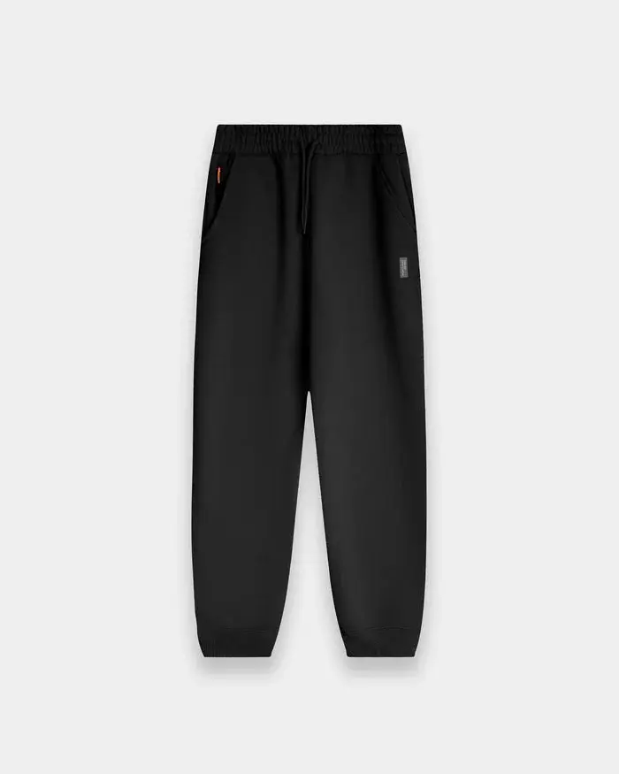 Cloudburst Water-Resistant Cotton Non-Toxic Black Athleisure Style Pants - Outdoor Workout Bottoms, Gym Sports Pants