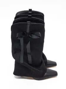 Melissa Ribbon Legwarmer Boots