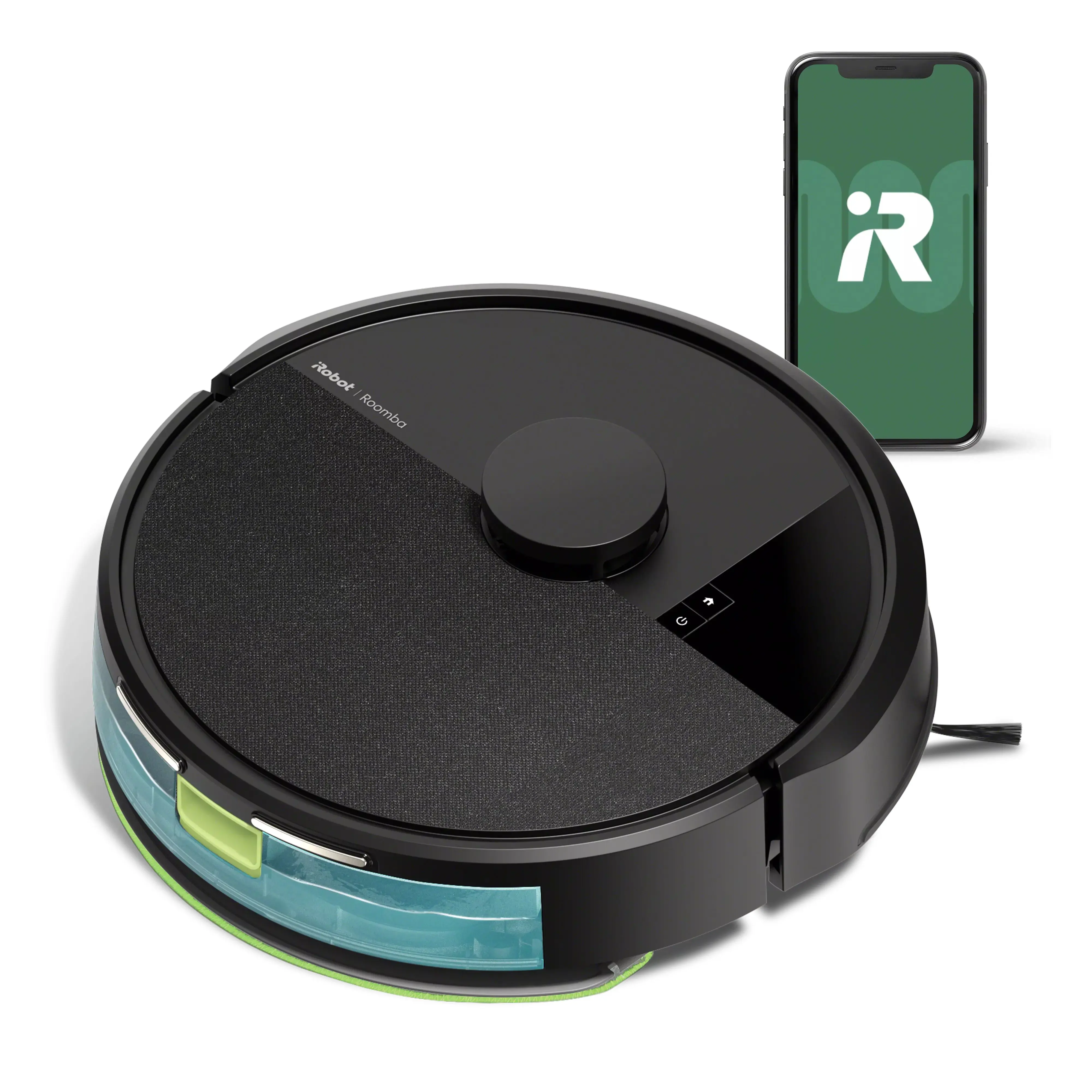 Roomba® 105 Combo Robot Vacuum & Mop – 70X Suction, 2x Deeper Scrubbing, ClearView™ LiDAR Navigation with Auto Carpet Detection for Effortless 4-Stage Everyday Cleaning, Compact Charge-Only Dock
