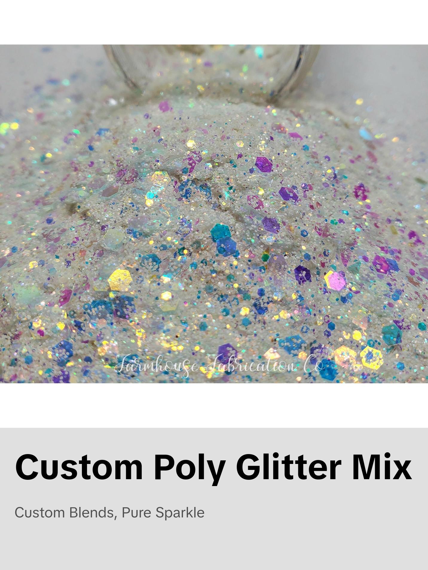 "22 a Day" Custom Mix / Polyester Glitter / Tumbler Glitter / White Glitter