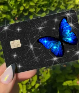 ExotixCard ultra bling reflective card skin back information