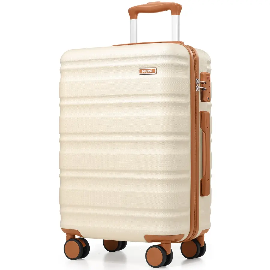 Miusse 20inch Carry-On Luggage Hardside with Spinner Wheels & TSA Lock Lightweight Durable Rolling Suitcase for Travel Women Men Airline Approved tiktokshopbacktoschool,back to school,back to school haul