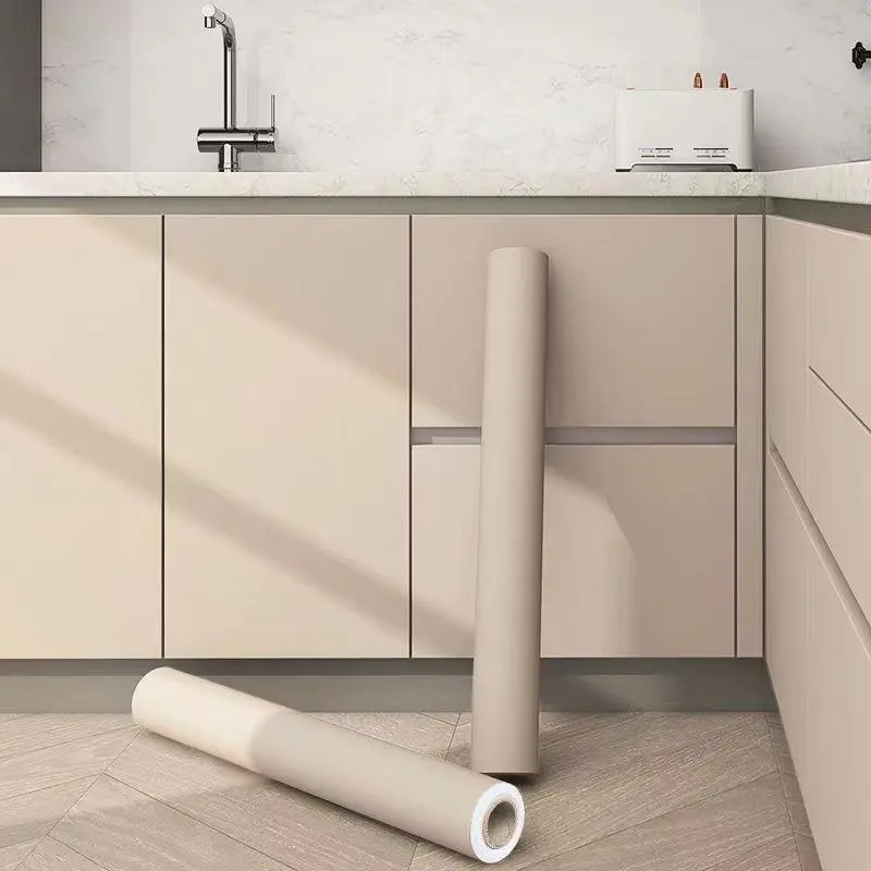 Solid Color Self-adhesive, 1 Count Waterproof & Oil-proof Wall Sticker, Bathroom Peel And Stick Wallpaper, Self Adhesive Vinyl, Wall Decor for Home Kitchen Living Room Bedroom, Peel And Stick Decorative Wallpaper Designs, Sticky Wallpaper Peel And Stick