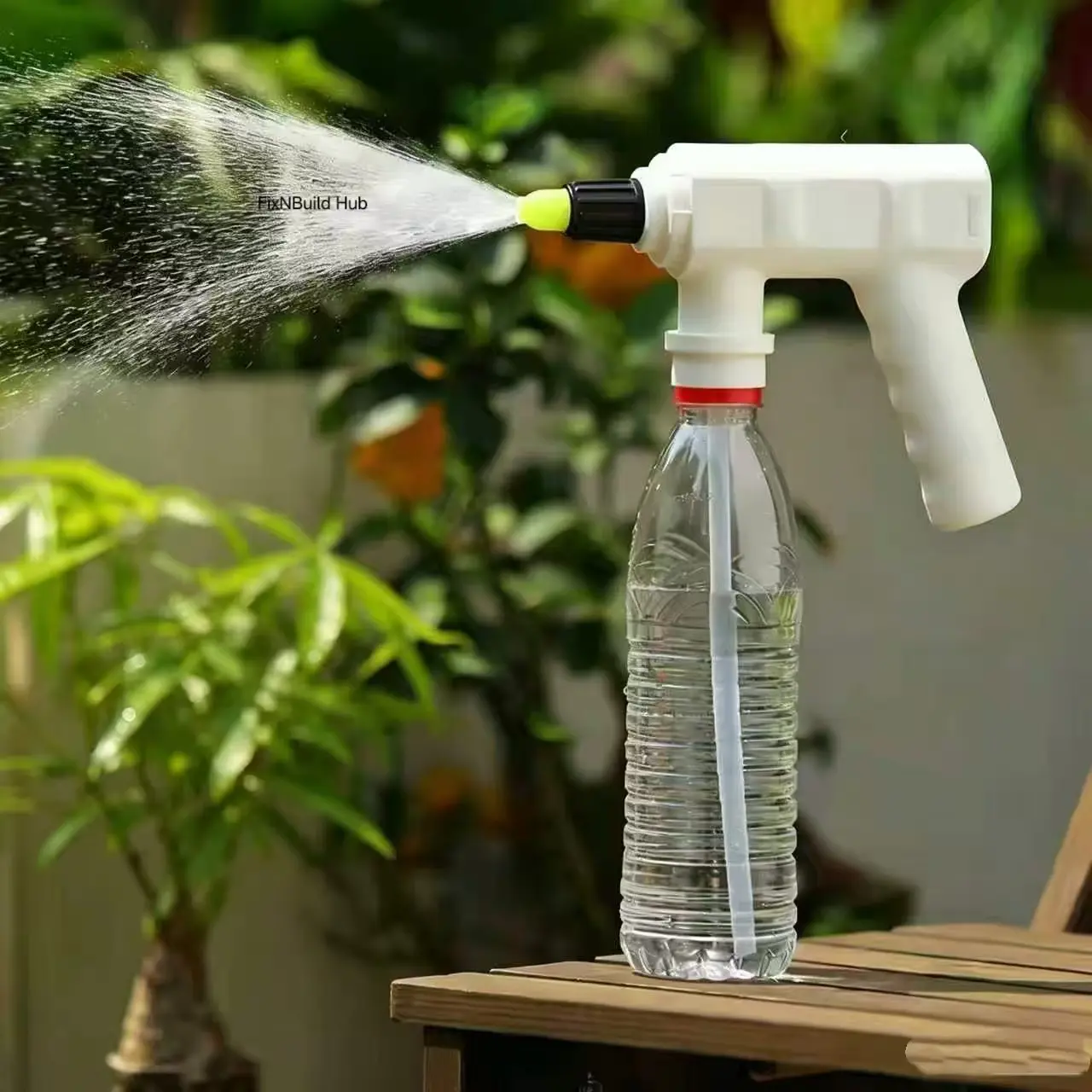 FixNBuild Hub--Multi-Functional Rechargeable Electric Water Sprayer, Portable Automatic Garden Watering Device for Plant Care, Household Sanitizing & Small Drip Irrigation
