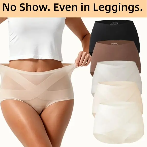 DAVID ARCHY Women's Classic Panties, 5-Pack Seamless High Waist Essential Underwear for Women, Full Coverage No Show, Lightweight Buttery Soft Breathable Womenswear for Everyday Wear  Fit Fabric