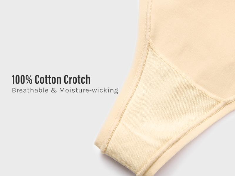 V-shaped Low Rise Thongs 3 Pack