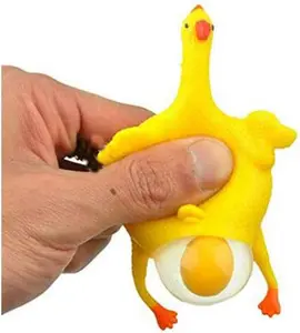 16cm Funny Squishy Adult Toys Chicken and Eggs Stress Relieve