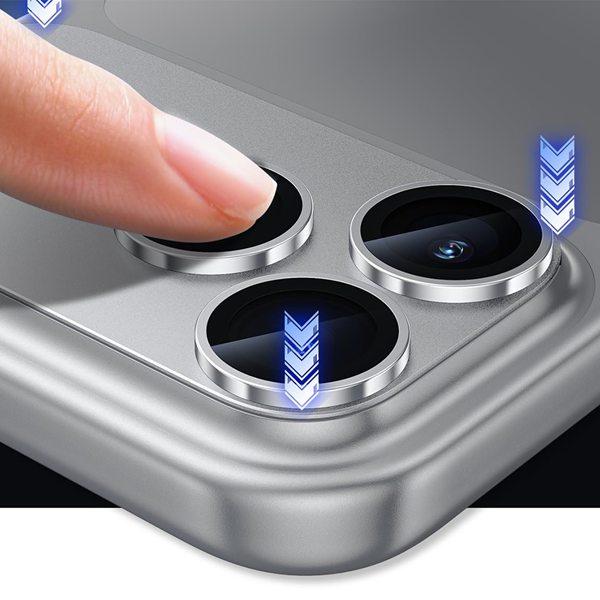Full Coverage Metal Shockproof Camera Protector Film for Apple iPhone 17 Pro Max / 17 Air 3D One-Piece Screen Printing Anti-Fingerprint Tempered Glass Lens Film with Supplier Warranty