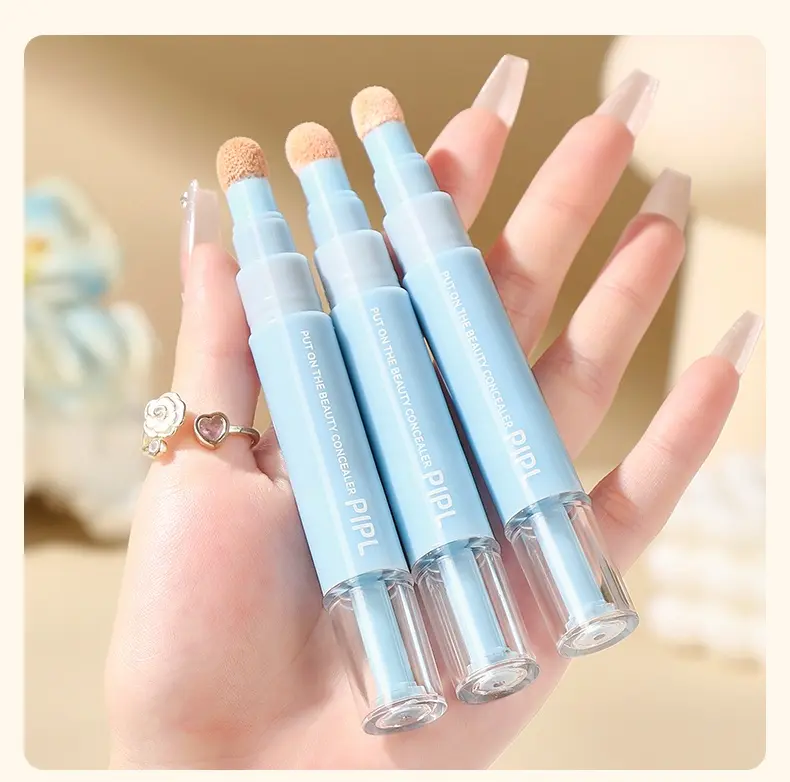 Korean Dual-Effect Concealer & Foundation Compact Stick - 24HR Long-Lasting High-Coverage Matte Cosmetic, Nourishing Lightweight Creaseless Blend Formula with Hyaluronic Acid, Moisturizer Contour for Dark Circles & Blemishes, Ideal Daily Gift for Girls, M