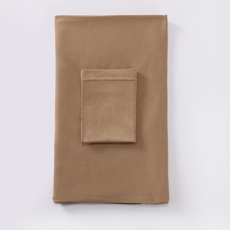 Jersey Solid Color Hijab With Tube Cap - (MH038) head scarf cover yns casual trendy long scarf wrap scarve scarves Modestyscarf Beige Formal Modern