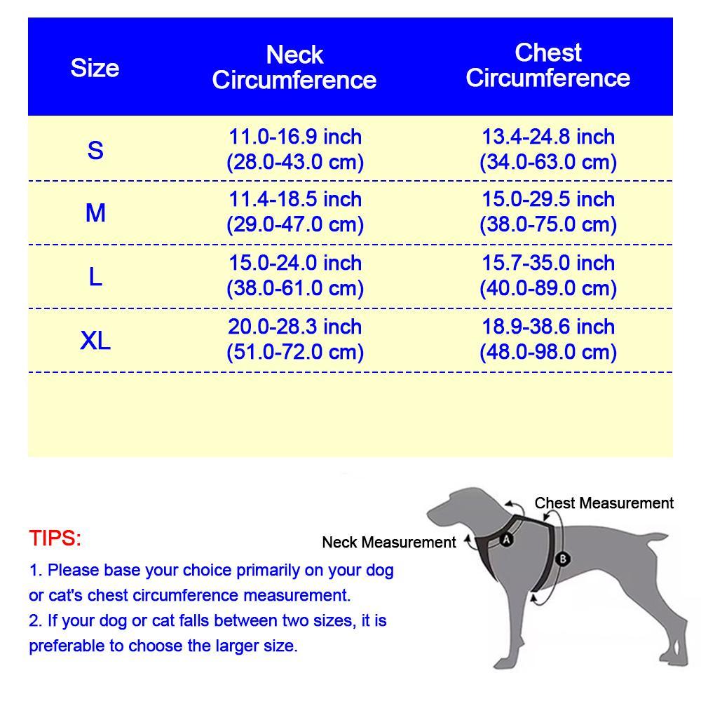 HELETY 3-Piece No-Pull Dog Harness Set with Leash and Waste Bag Holder, Adjustable Reflective Vest, S–XL
