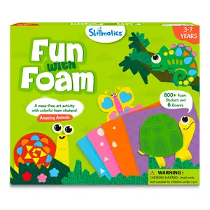 Skillmatics Fun with Foam - Art & Craft Activity, Mess Free Art, DIY Creative Kit for Kids Ages 3 to 7