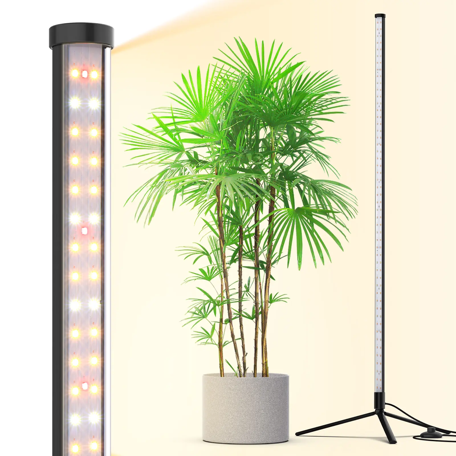 Barrina T10 Upright 4FT Full Spectrum Grow Light Floor Lamp, 42W 169 LED, Aluminum PC Build, Lightweight 47-Inch Body, Tripod Stand, Wide Illumination, On/Off Switch, Assembly Required, Indoor Vertical Use,sohochic