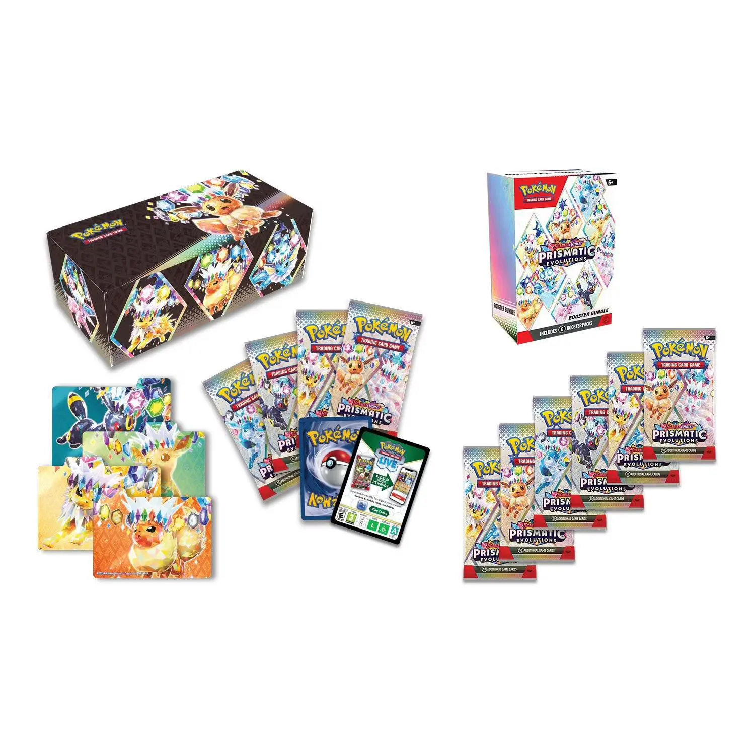 Prismatic Evolutions Booster Bundle + Surprise Box Bundle - Pokémon TCG