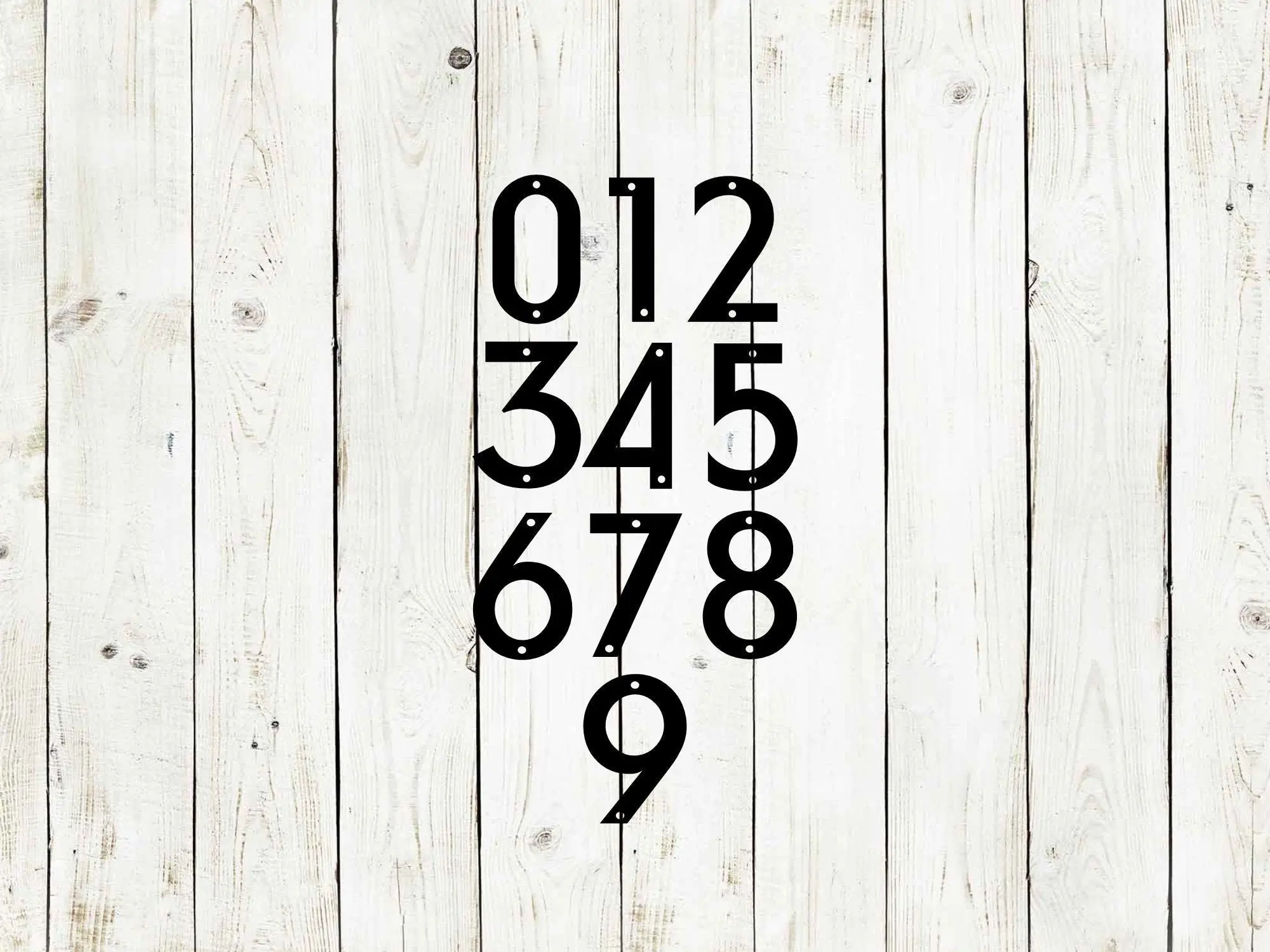 Custom House Number Metal Address Sign | Mountable Outdoor Plaque