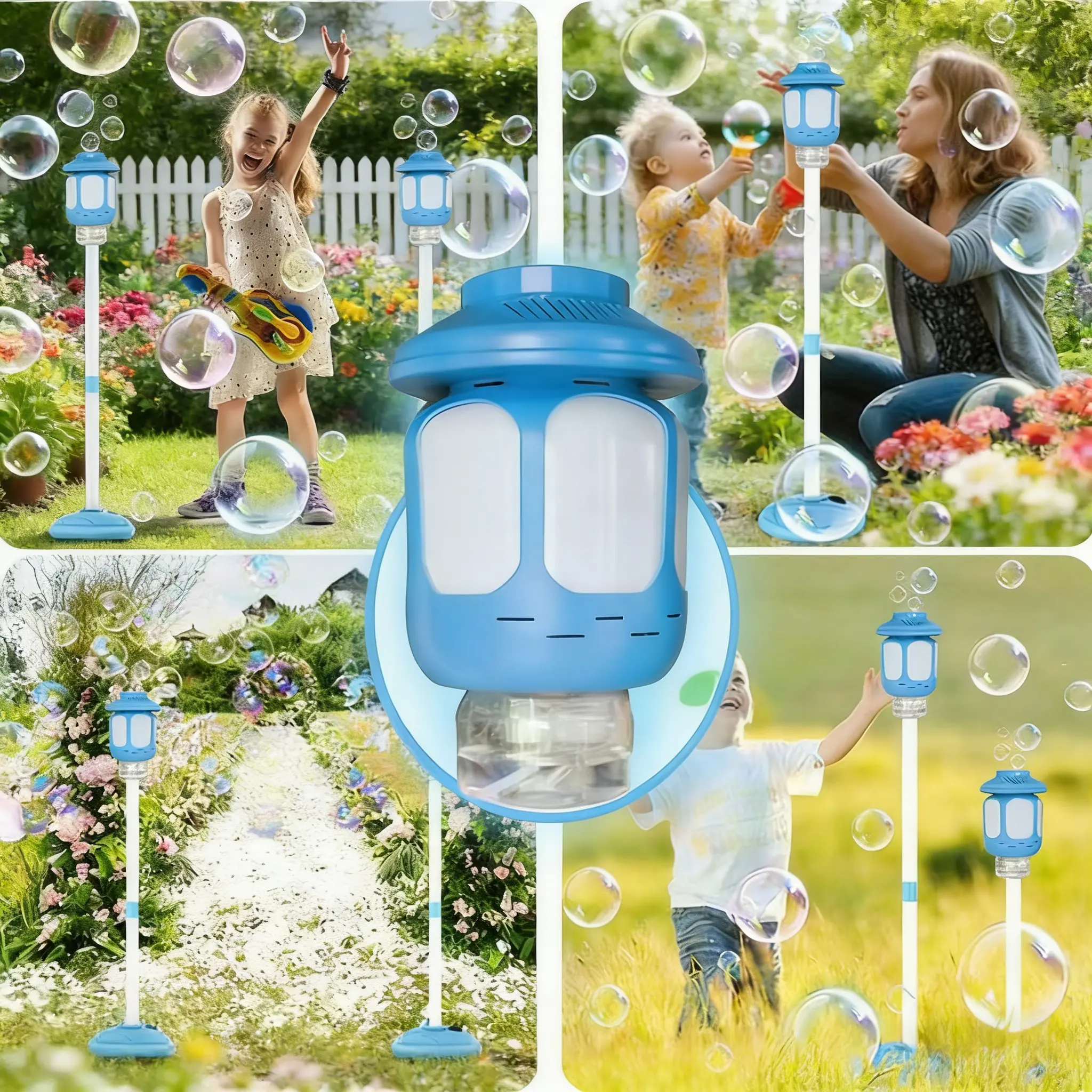NEW 2026 Bubble Street Lamp Machine – Automatic LED Bubble Maker for ...