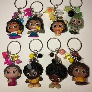 Family characters doorables keychains