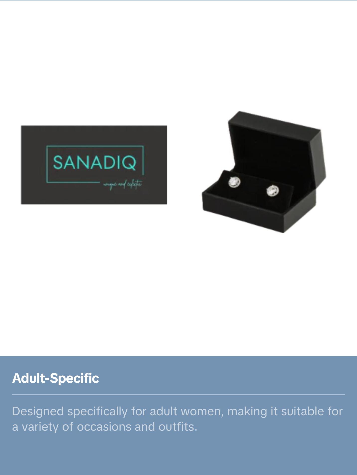 Women's Blue Crystal Zircon Hook Earrings