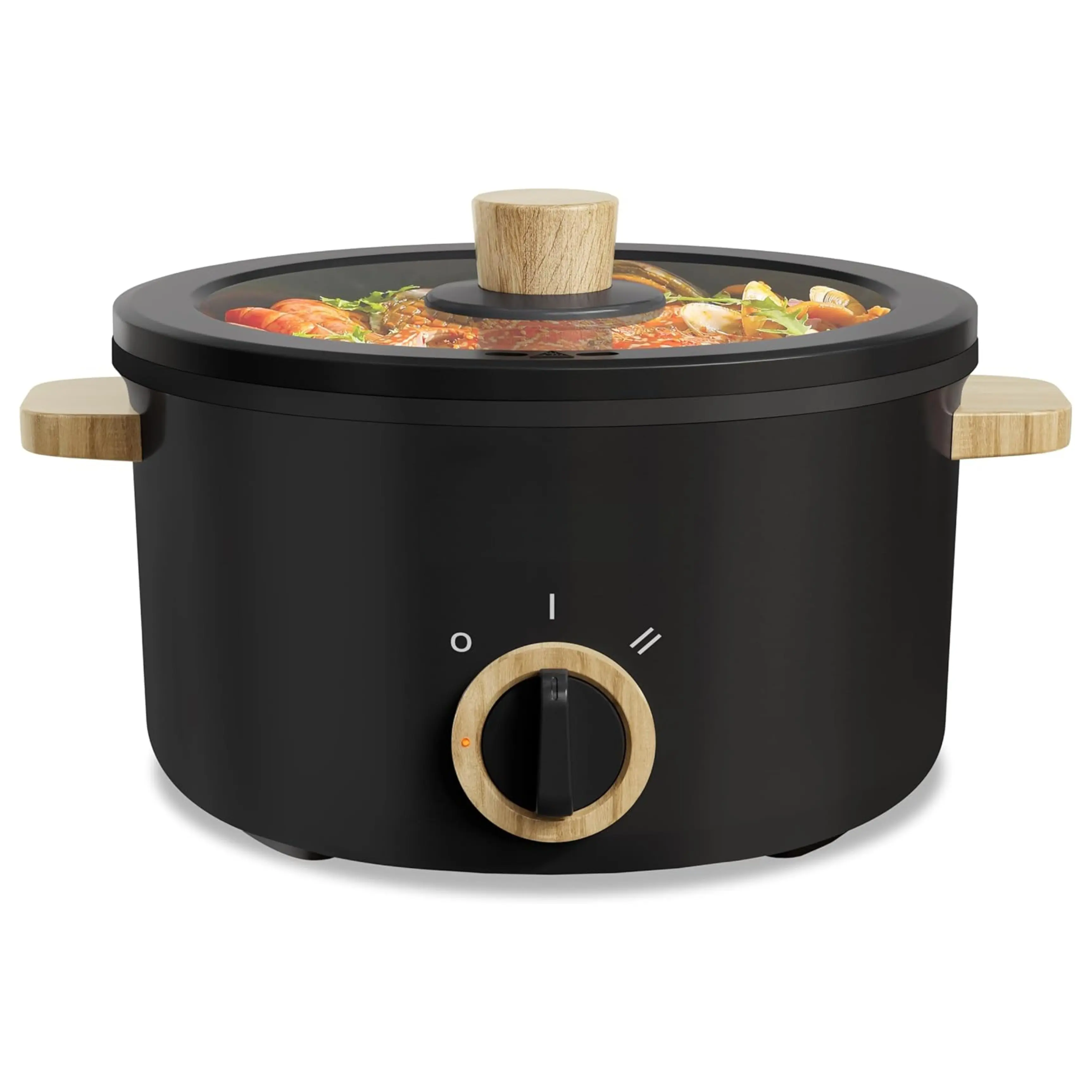 AliZence Hot Pot Electric, 2.5L Portable Electric Pot with Non-Stick Coating, Multi-functional Cooker for Stir Fry, Steak, Noodles, Soup, Portable Ramen Cooker for Dorm and Office, Black
