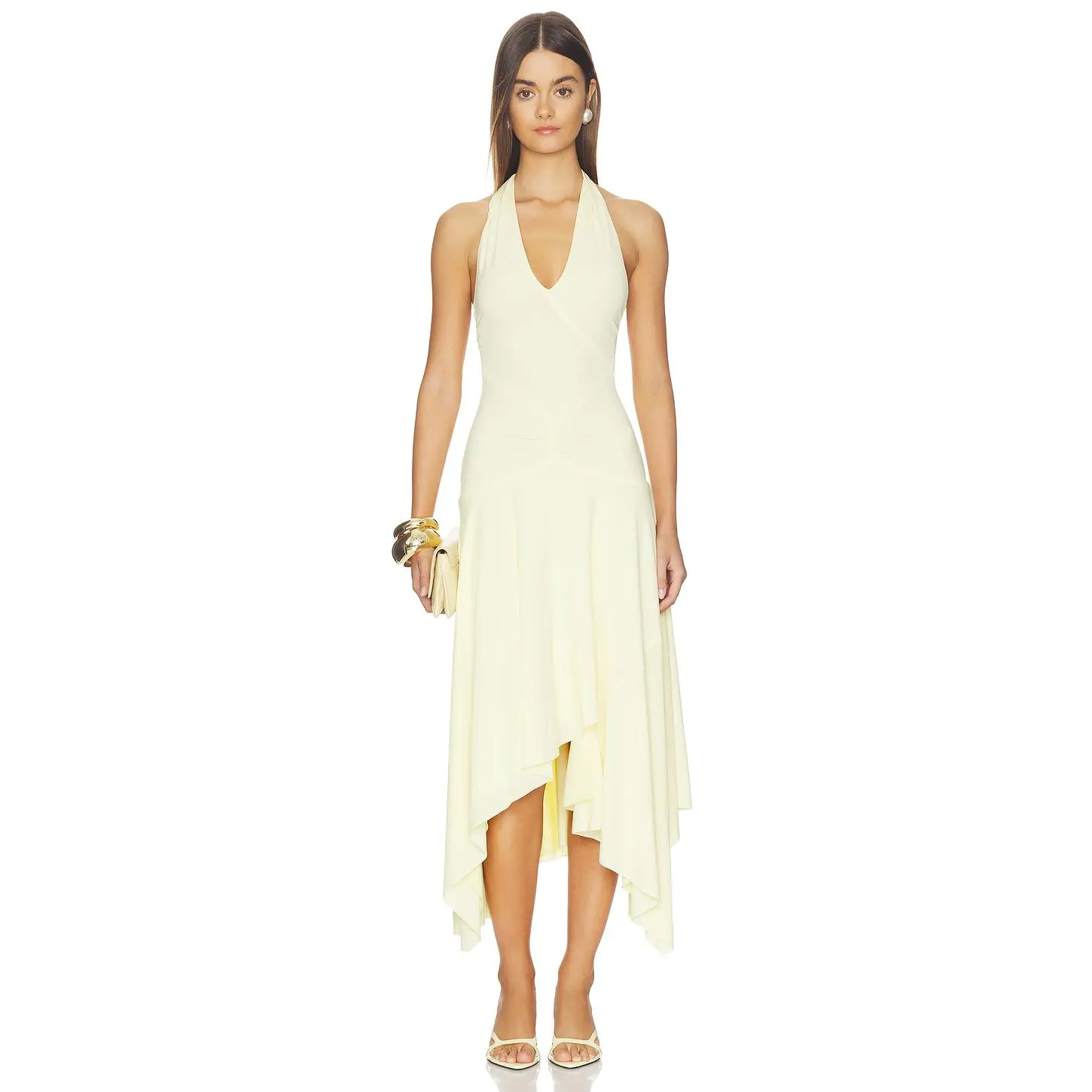 Bec + Bridge Nessie Halter Dress in Ice Yellow - TikTok Shop