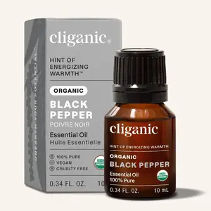 Organic Black Pepper Essential Oil - Vegan Aroma for Body and Massage Care - Body Care