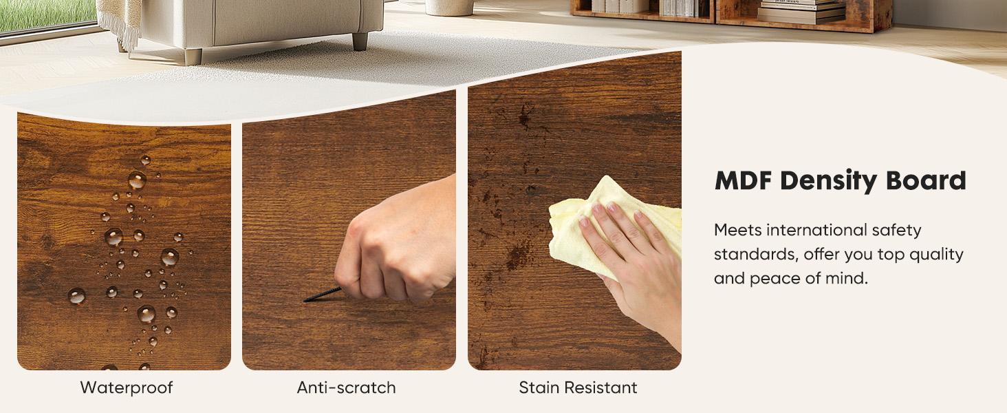 Sweet Furniture F 5/6 Shelf Bookcase Open Industrial Bookshelf Large Storage Floor Standing 53 Inch Tall Bookcase for Home Office, Living Room, Bed Room