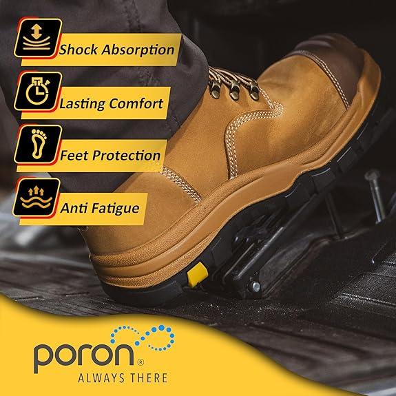 ROCKROOSTER Roslyn CP232Z-245Z Men's Composite Toe Safety Work Boots with Side Zipper Non-slip Rubber Outsole ASTM F2413-18 EH Rated Closed Toe Walking Shoes Cover Boy