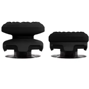 Professional Xbox/PS4/PS5 Controller Thumbsticks Height Increase Anti-slip Abrasion Resistant Ergonomic Protective Thumb Grips with 1 High-Rise Convex 1 Mid-Rise Concave Precise Control Black/White/Blue/Purple Rubber