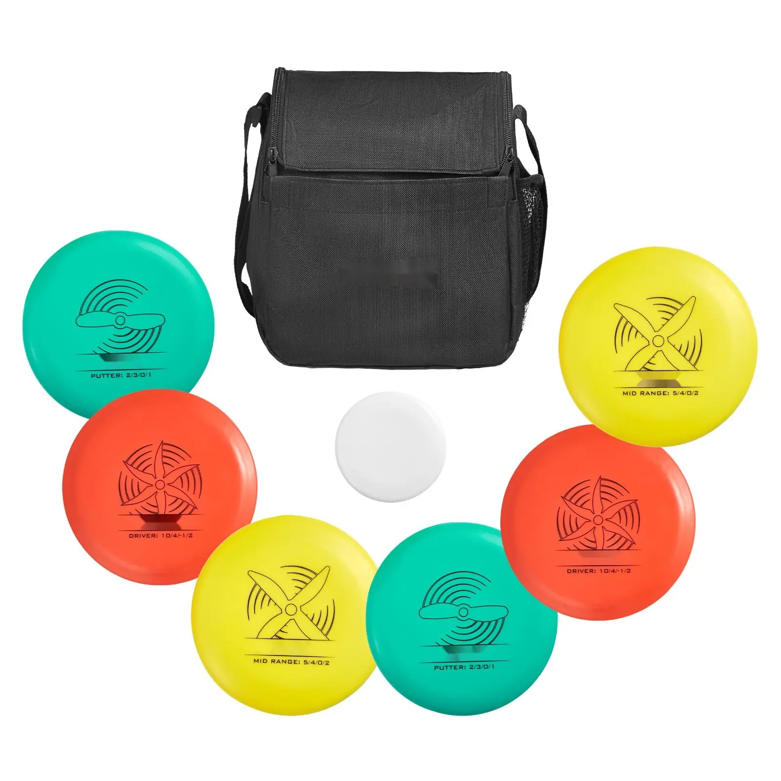 Disc Golf Set With Six Flying Discs For Beginners, Complete Starter Kit Including Putter, Mid-Range, Driver, Mini Marker, And Portable Backpack Carry Bag, Great For Outdoor Backyard, Lawn, Beach, Park, And Frisbee Golf