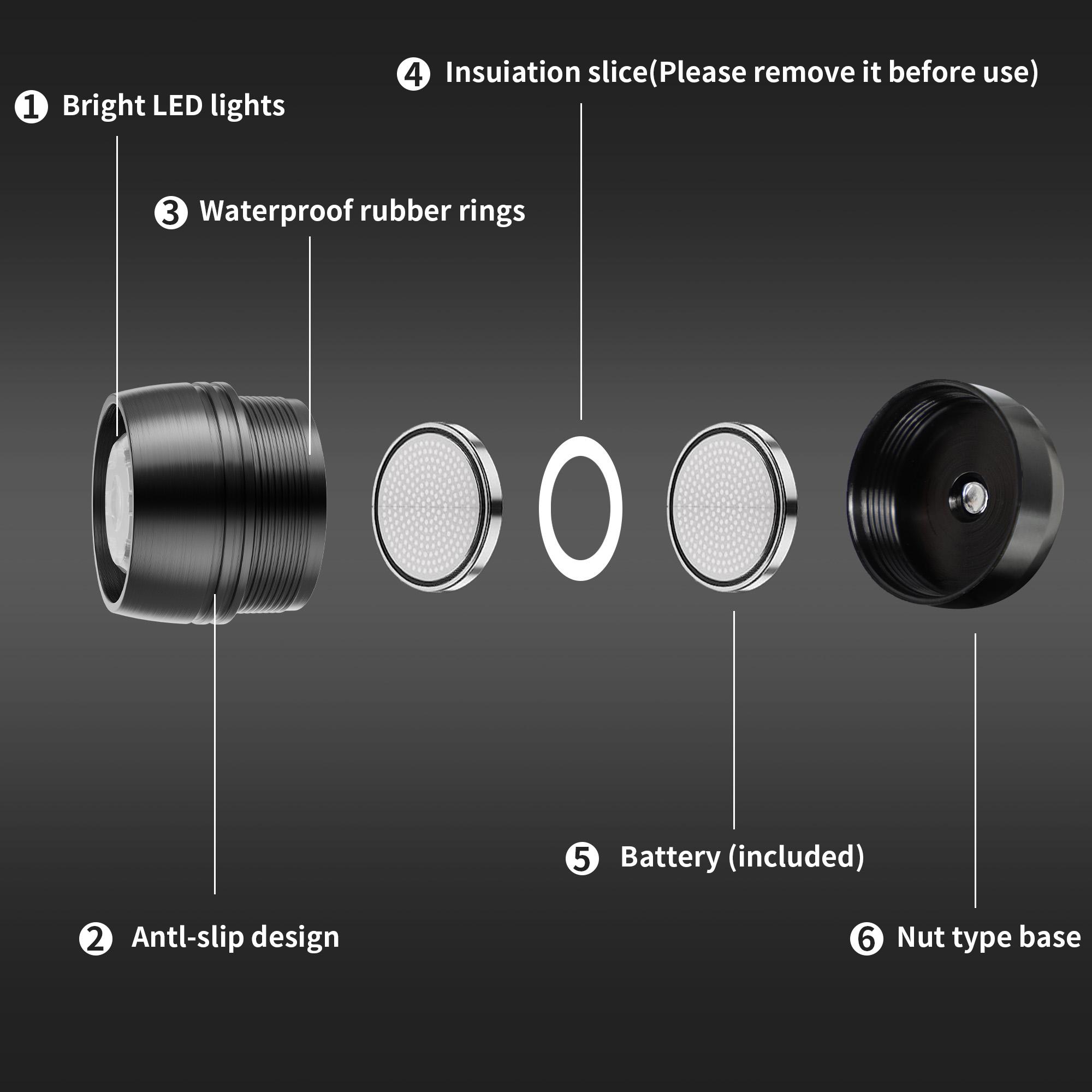 LED Headlight for Crocs, 3 Light Model, 2pcs Crocs Shoe Lamp, Water-proof Hands Free Clip-on,Shoes Lights Decoration